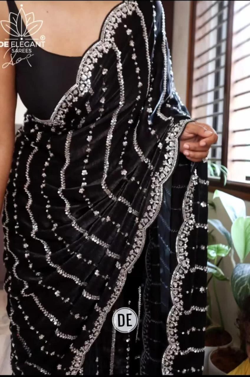 Space Silk Wedding Wear Handwork Saree With Beautiful Beats And Designer Blouse