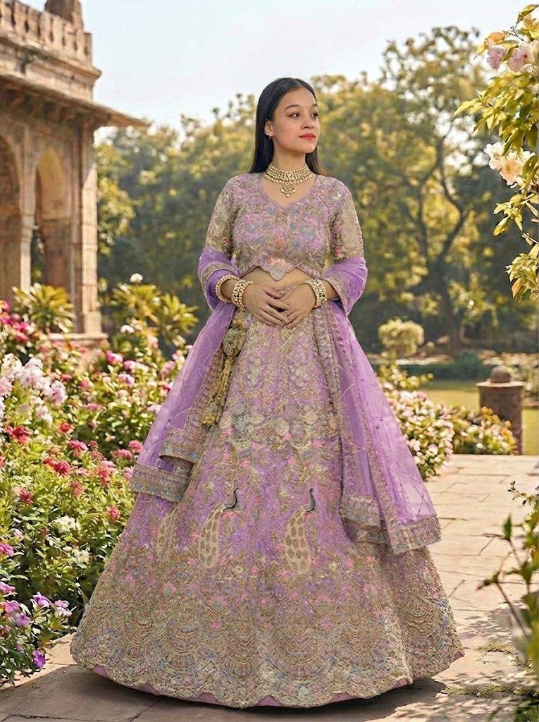 Royal Coding Sequins Butterfly Net Lehenga Choli