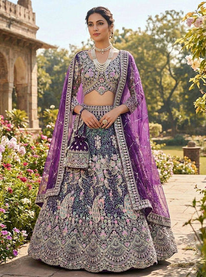 Royal Coding Sequins Butterfly Net Lehenga Choli