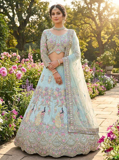 Royal Coding Sequins Butterfly Net Lehenga Choli