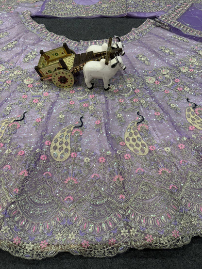 Royal Coding Sequins Butterfly Net Lehenga Choli