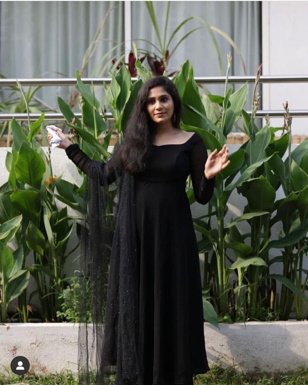 Glemorus Plain Full Stiched Kurti With Moti Worked Net Duppata